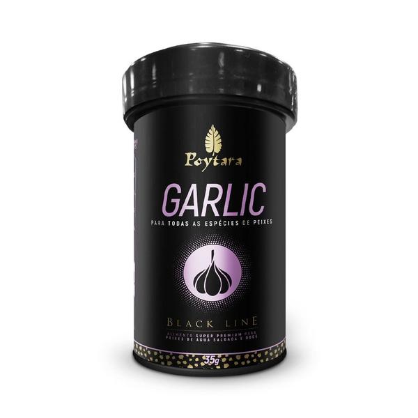 Poytara Garlic Black Ln. Ração Peixes Água Doce/Salgada 35g Imagem de Poytara Garlic Black Ln. Ração Peixes Água Doce/Salgada 35g