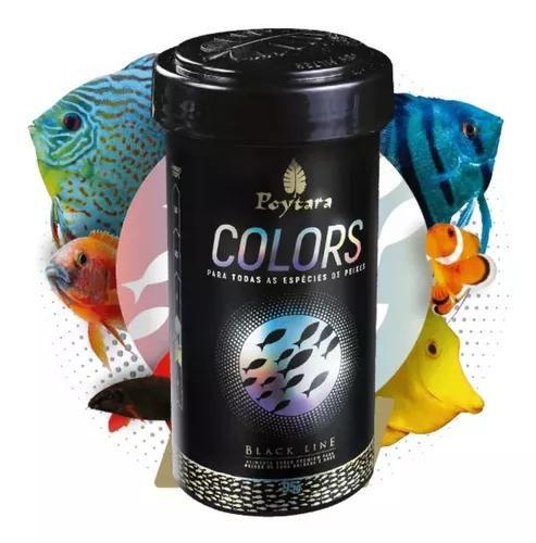 Poytara Ração Para Peixes Black Line Colors 95g Imagem de Poytara Ração Para Peixes Black Line Colors 95g
