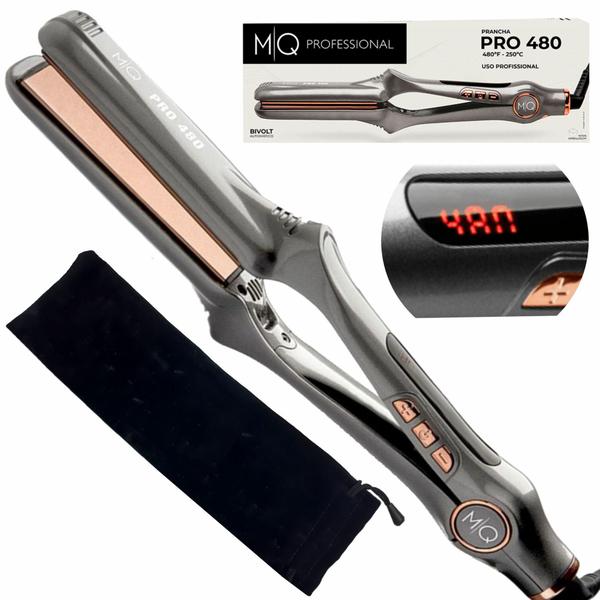 Prancha Cabelo Profissional Mq Pro480º F Chapinha Titanium bivolt - Mq Professional Hair Styling