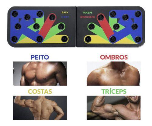 Imagem de Prancha Para Flexão Braço Bíceps Tríceps Lombar Dorsal Ombro