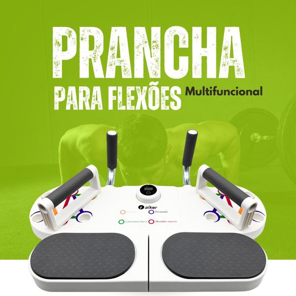 Imagem de Prancha Para Flexões Push UP Board Multifuncional com Extensor Apoio de braço e Timing