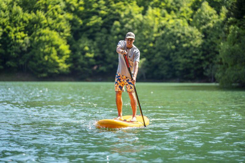 Imagem de Prancha Stand up inflável Fusion Aqua Marina - Com Bomba, Mochila e Leash de segurança