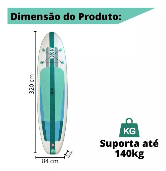 Imagem de Prancha Stand-Up Paddle Inflável 320Cm Completa Iwsui320