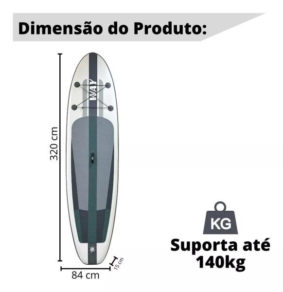 Imagem de Prancha Stand-Up Paddle Inflável 320Cm Completa Iwsui320