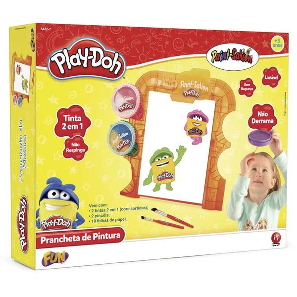 Imagem de Prancheta Com 2 Potes de Tinta Play-Doh - Fun