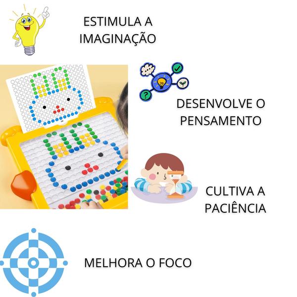 Imagem de Prancheta Desenho Magnética Brinquedo Interativo Educativo