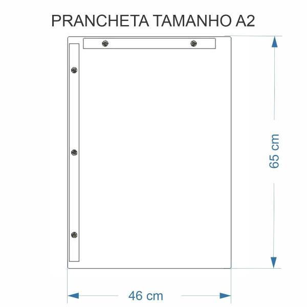 Imagem de Prancheta Desenho Técnico Arquitetura Engenharia Amarelo A2