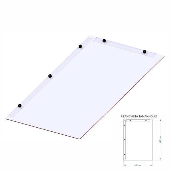 Imagem de Prancheta Desenho Técnico Arquitetura Engenharia Branco A2