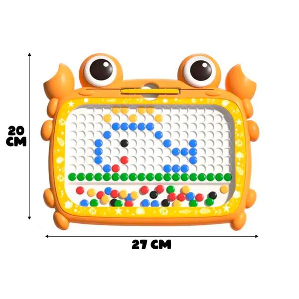 Prancheta Magnética Educativa Interativo Caranguejo Lousa Com Padrões Pedagógico Dm Toys Imagem de Prancheta Magnética Educativa Interativo Caranguejo Lousa Com Padrões Pedagógico Dm Toys