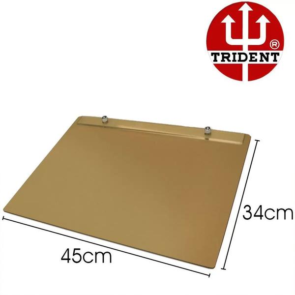 Imagem de Prancheta Portátil Mdf Natural 4mm com Prendedor de Acrílico Trident - Mod.48-A3m 45x34cm