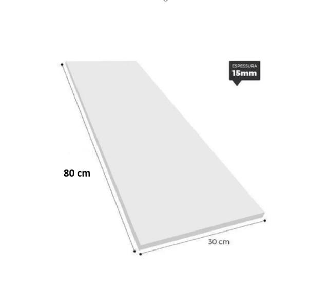 Prateleira 80x30 Cm Sem Suporte 100% Mdf / mdp- Prancha Branco - MAIS MARCENARIA - MAIS MARCENARIA Imagem de Prateleira 80x30 Cm Sem Suporte 100% Mdf / mdp- Prancha Branco - MAIS MARCENARIA