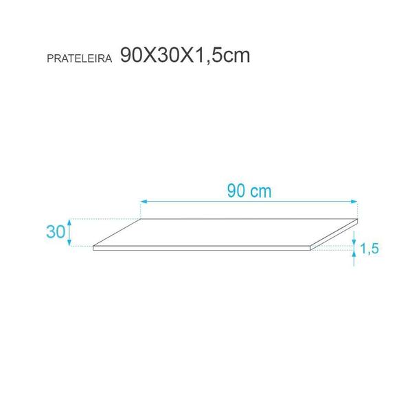 Imagem de Prateleira 90 x 30cm Amarela Com Mão Francesa