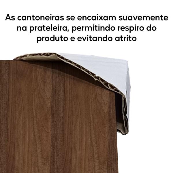 Imagem de Prateleira Cor Madeira de Mdf 30x20 Suporte Invisível