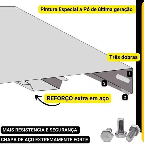 Imagem de Prateleira De Aço 42cm Forte Segura E Larga Suporta Até 400kg com 5 bandejas