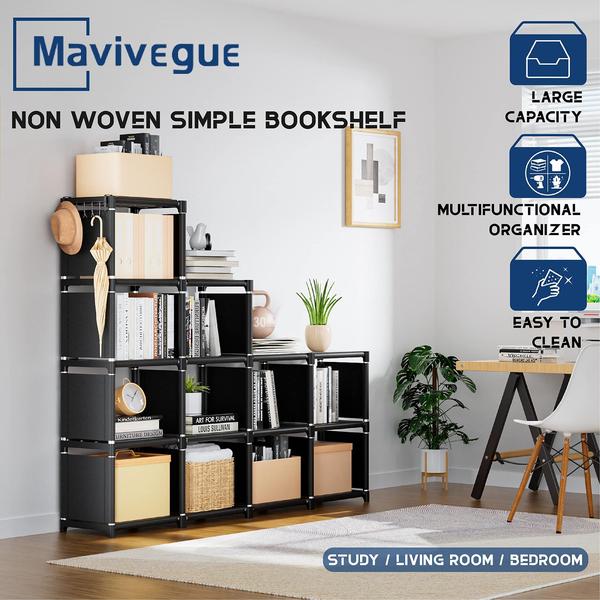 Imagem de Prateleira de armazenamento Mavivegue Mavivegue Book Shelf 12 Cube Black