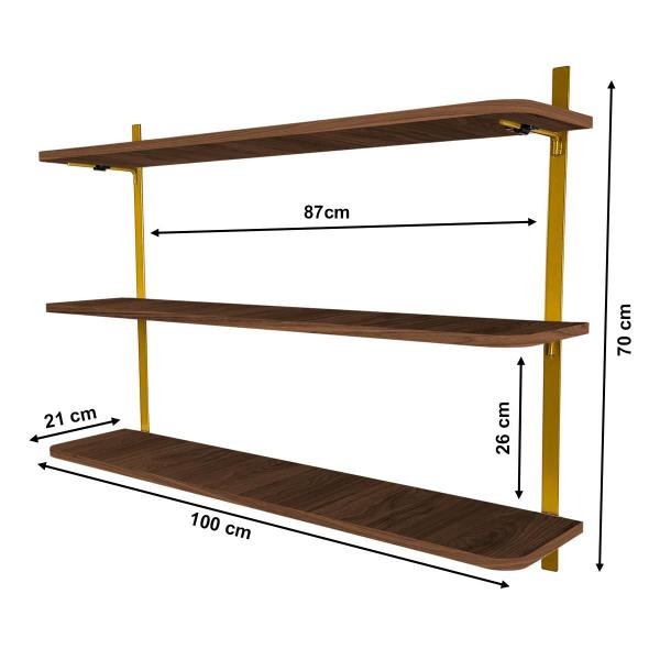 Imagem de Prateleira de Parede Nicho Wick Modelo Industrial