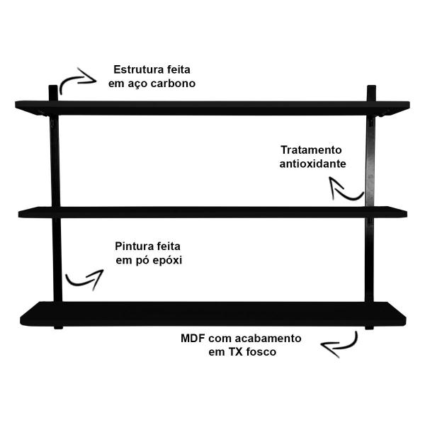 Imagem de Prateleira de Parede Nicho Wick Modelo Industrial