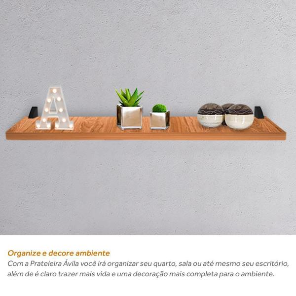 Imagem de Prateleira De Parede Para Livro Decorativa Ávila MDP 60cm x 15cm Jade