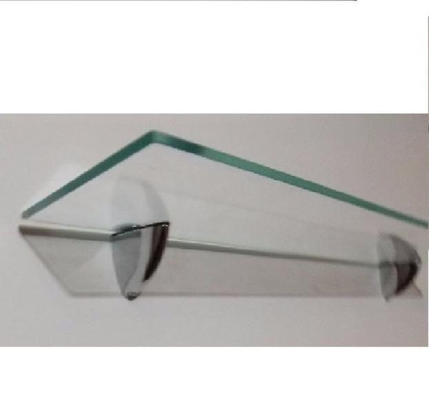 Imagem de Prateleira de vidro decorativa 50x15 com suporte tucano Gabiart