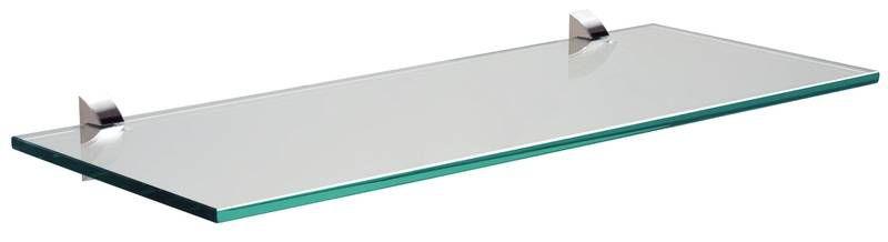 Imagem de Prateleira de vidro glass reta com suporte injetado 600x200x8 mm tramontina