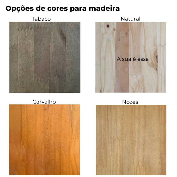 Imagem de Prateleira Decorativa de Parede de Ferro e Madeira Industrial Style Slim Natural e Preto