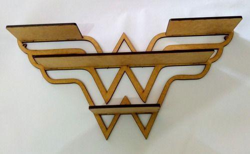 Imagem de Prateleira Decorativa Mulher Maravilha - Wonder Woman Em Mdf