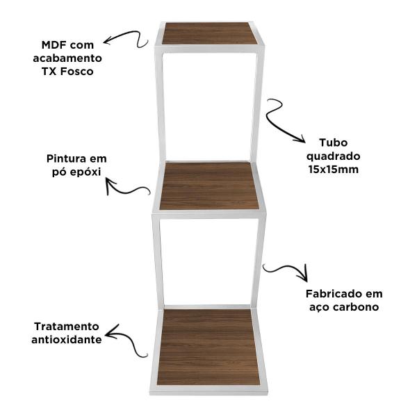 Imagem de Prateleira Decorativa Para Quarto Sala Escritório Steg