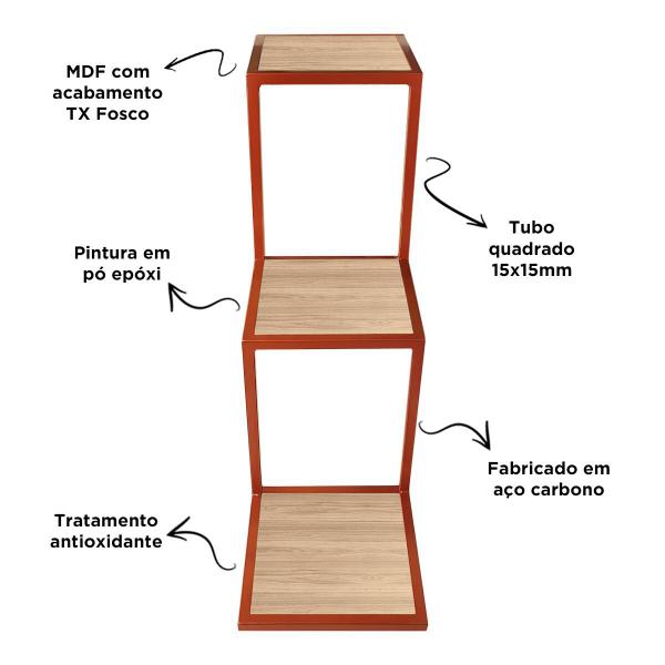 Imagem de Prateleira Decorativa Para Quarto Sala Escritório Steg