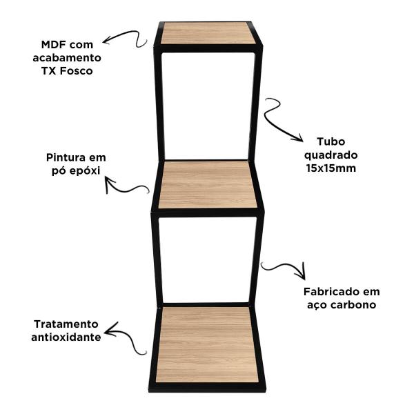 Imagem de Prateleira Decorativa Para Quarto Sala Escritório Steg