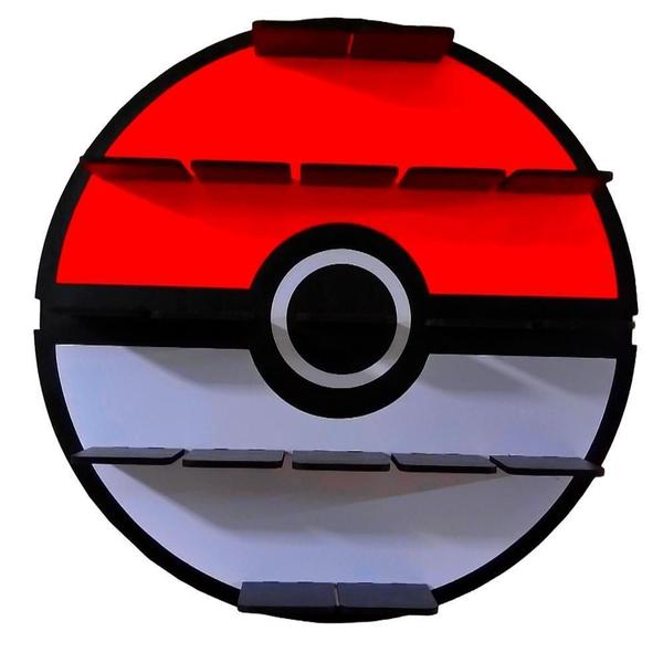 Imagem de Prateleira Decorativa Pokebola - 60cm x 60cm