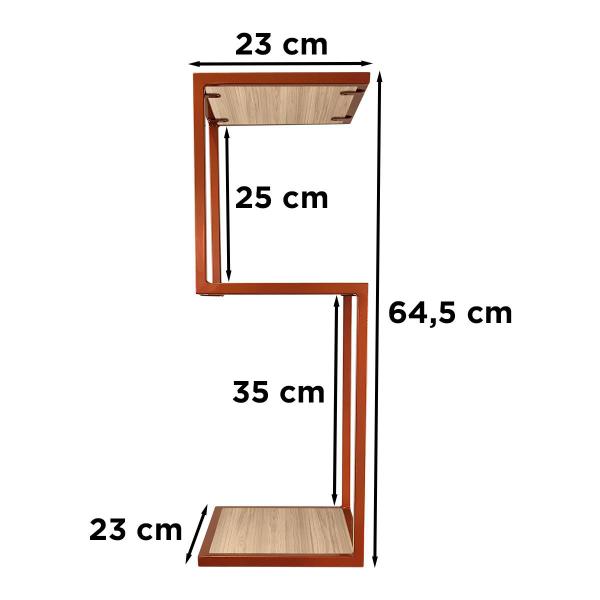 Imagem de Prateleira em S Decorativa P/ Quarto Sala Escritório Sierra