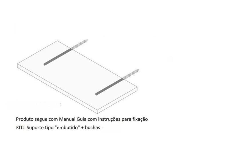 Imagem de Prateleira Flutuante 1 Metro X 15 - 100% Mdf Branco