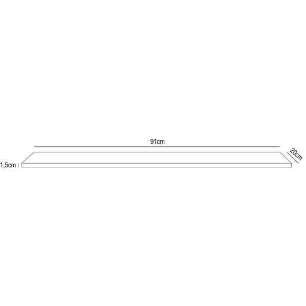 Prateleira Flutuante Para Escritório Kit 2 com Suporte Invisível 91cm Yara Preto - Lumil - Lumil Móveis Imagem de Prateleira Flutuante Para Escritório Kit 2 com Suporte Invisível 91cm Yara Preto - Lumil