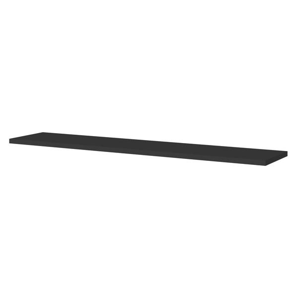 Prateleira Flutuante Para Escritório Kit 2 com Suporte Invisível 91cm Yara Preto - Lumil - Lumil Móveis Imagem de Prateleira Flutuante Para Escritório Kit 2 com Suporte Invisível 91cm Yara Preto - Lumil