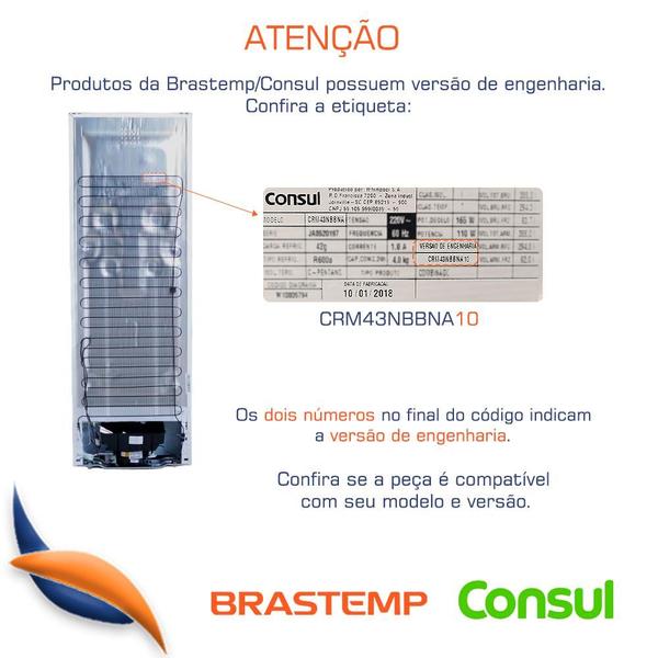 Imagem de Prateleira Freezer Refrigerador Brastemp Consul W10750419 / 326064528