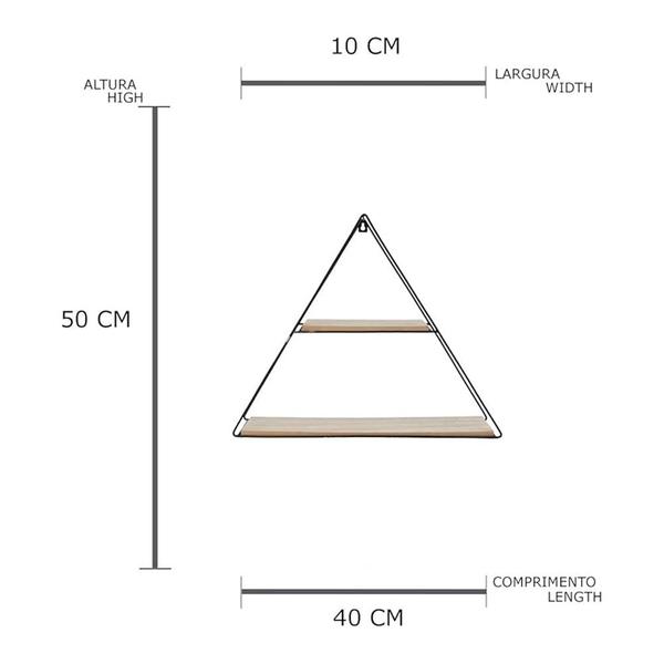 Imagem de Prateleira Geo Forms Urban em Metal - Triângulo
