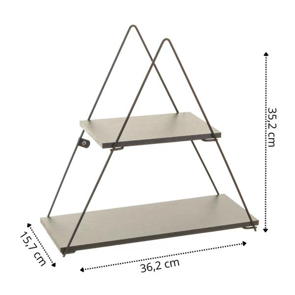 Imagem de Prateleira Geometrica Triangular Preto