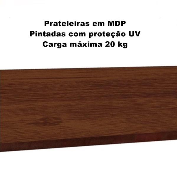 Imagem de Prateleira Industrial 2 Prateleiras 60X20 Avelã Diy Estilo