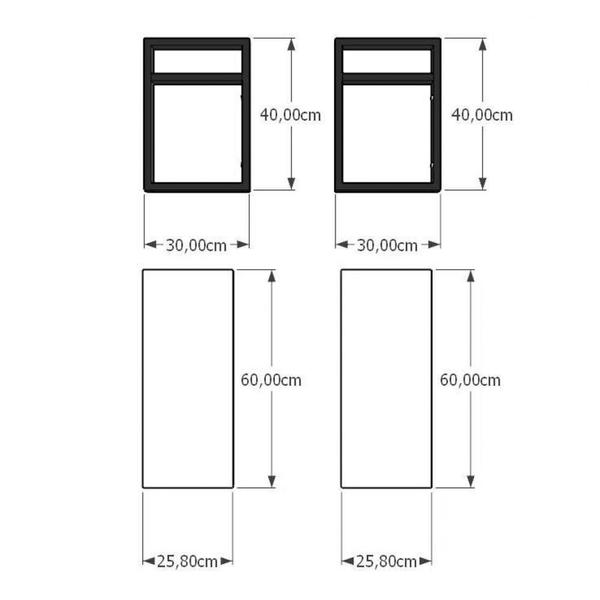 Imagem de Prateleira industrial para lavanderia aço cor preto prateleiras 30 cm cor cinza modelo ind02clav