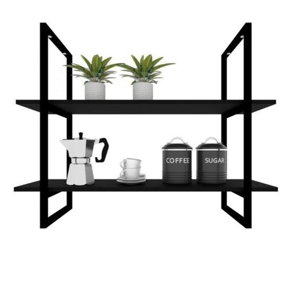 Prateleira Industrial Suspensa Cozinha Nicho Industrial Nichos Suporte - Ruffino Designer Imagem de Prateleira Industrial Suspensa Cozinha Nicho Industrial Nichos Suporte