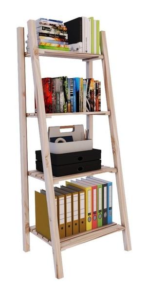 Imagem de Prateleira Livros Industrial Vertical Organizador De Livros Pinus