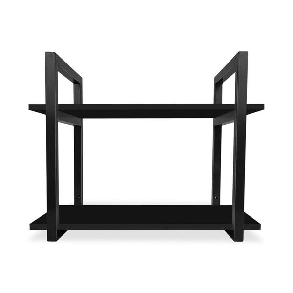 Imagem de Prateleira Milazzo Design Industrial 25cm Preto e Preto