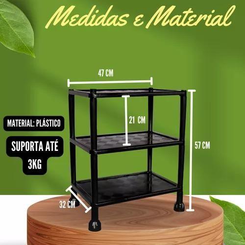 Imagem de Prateleira Modular 3 Andares Estante Organizadora Multiuso