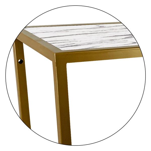 Imagem de Prateleira Nicho De Parede Linares 43cm P/ Decoração Dourado