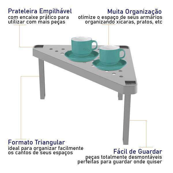 Imagem de Prateleira Organizador Componível Level Triangular