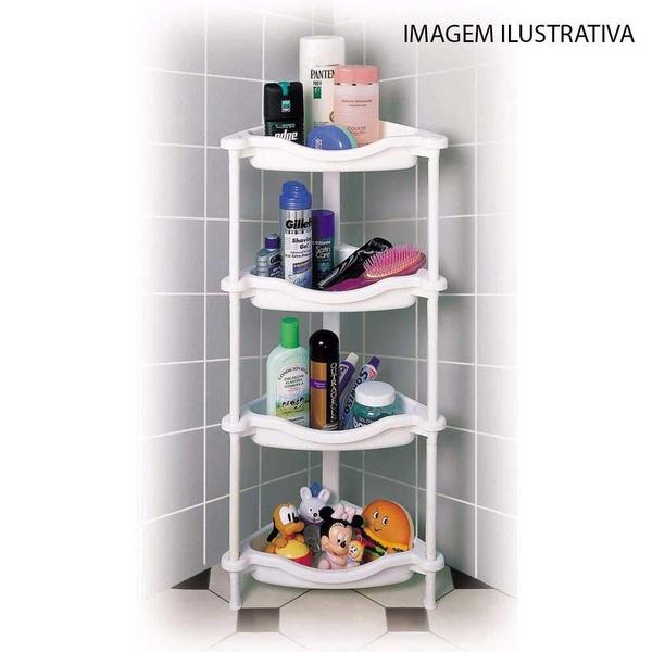 Imagem de Prateleira Organizadora Modular Porta Shampoo 4 Andares