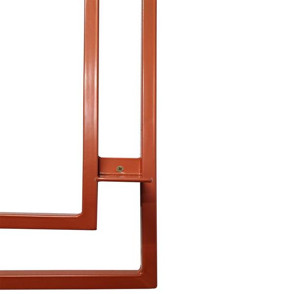 Imagem de Prateleira Quadro Nicho de Parede Decorativo Torun em Aço e MDF - Cobre e Jade