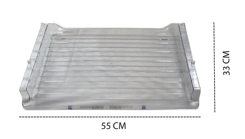 Prateleira reversivel freezer geladeira electrolux df56 tf55 tf56