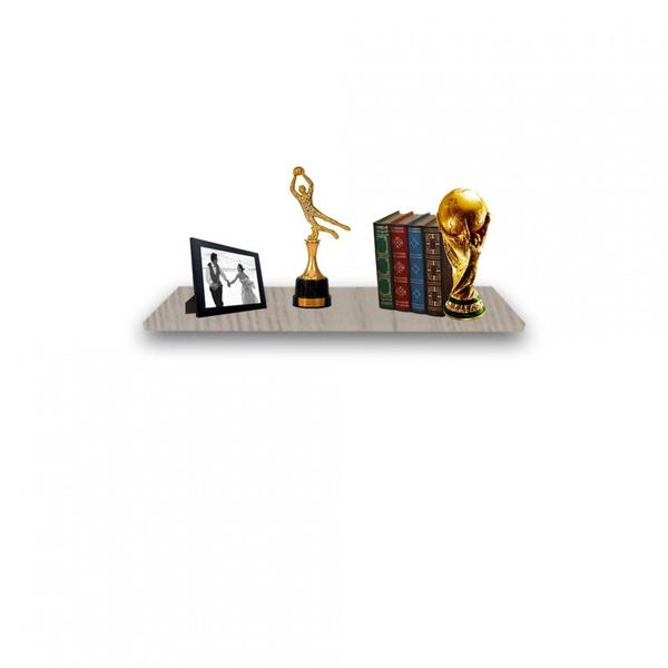 Prateleira Simples 20x15 Cm Com Suporte Em Mdf Madeirado - Trovarelli Imagem de Prateleira Simples 20x15 Cm Com Suporte Em Mdf Madeirado