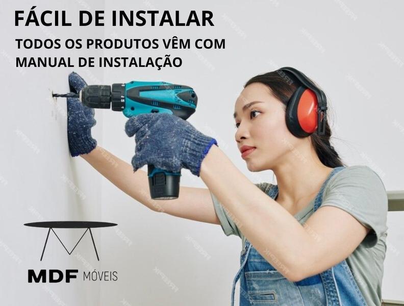 Imagem de Prateleira Suporte Para Micro-ondas Forno Airfryer Nicho Mdf